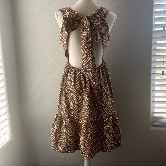 NWT House of Harlow Linen Dress Beachy Resortwear Halter Dress Size Medium - Picture 11 of 11